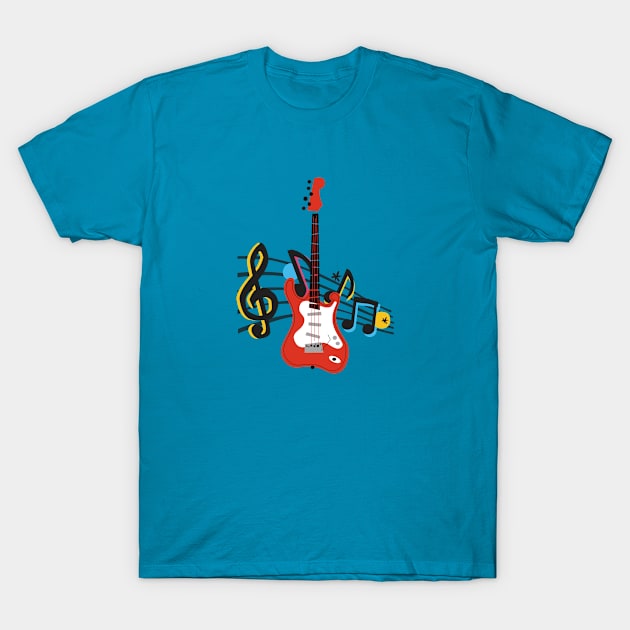 Guitar T-Shirt by aspanguji